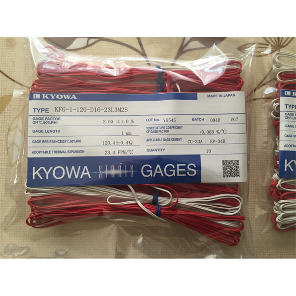 日本KYOWA共和配件耗材應(yīng)變片KFGS-5-60-C1-16 L30C2R